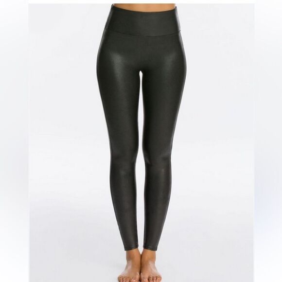 NWT Spanx Faux Leather Leggings - Picture 1 of 9